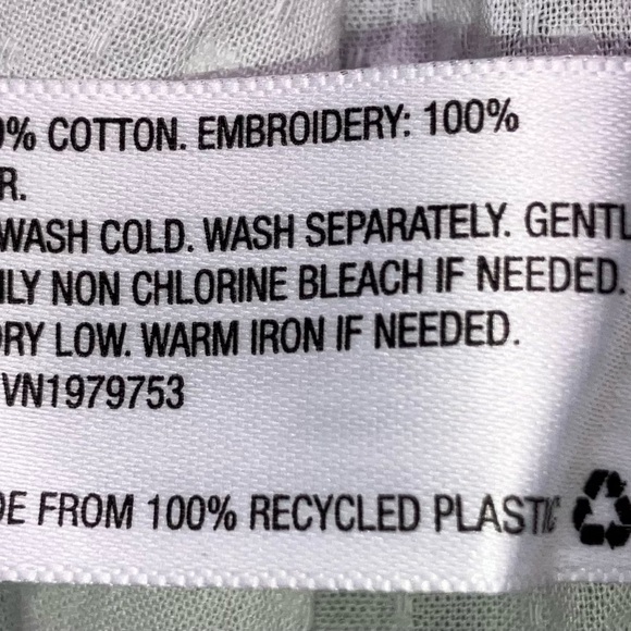 Universal Thread Women’s XXL puffed sleeve 100% cotton embroidered Blouse - Picture 5 of 16